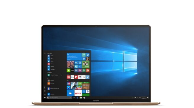 MateBook X-Gold El Matebook X, creado por Huawei.