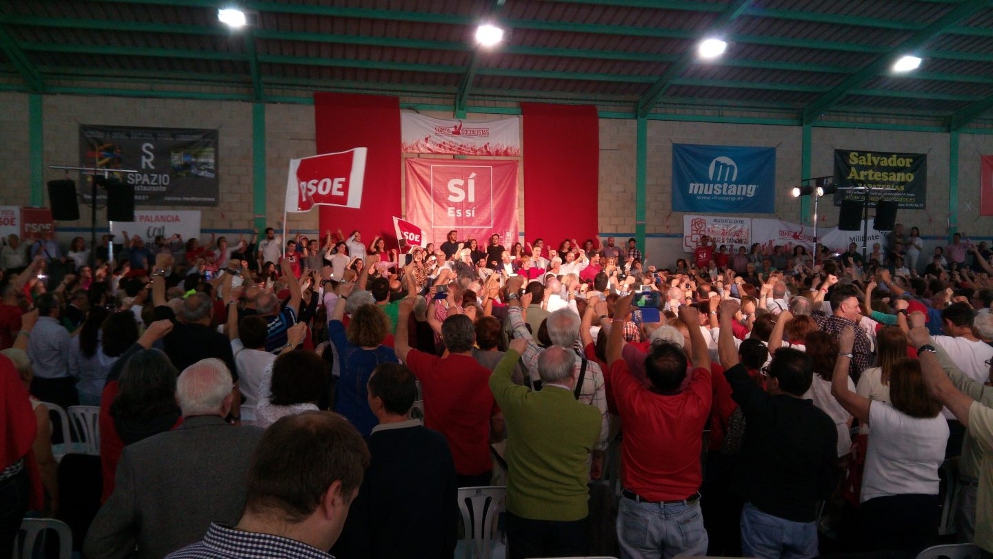 Acto de apoyo a Pedro Sánchez en Elche. Acto de apoyo a Pedro Sánchez en Elche.