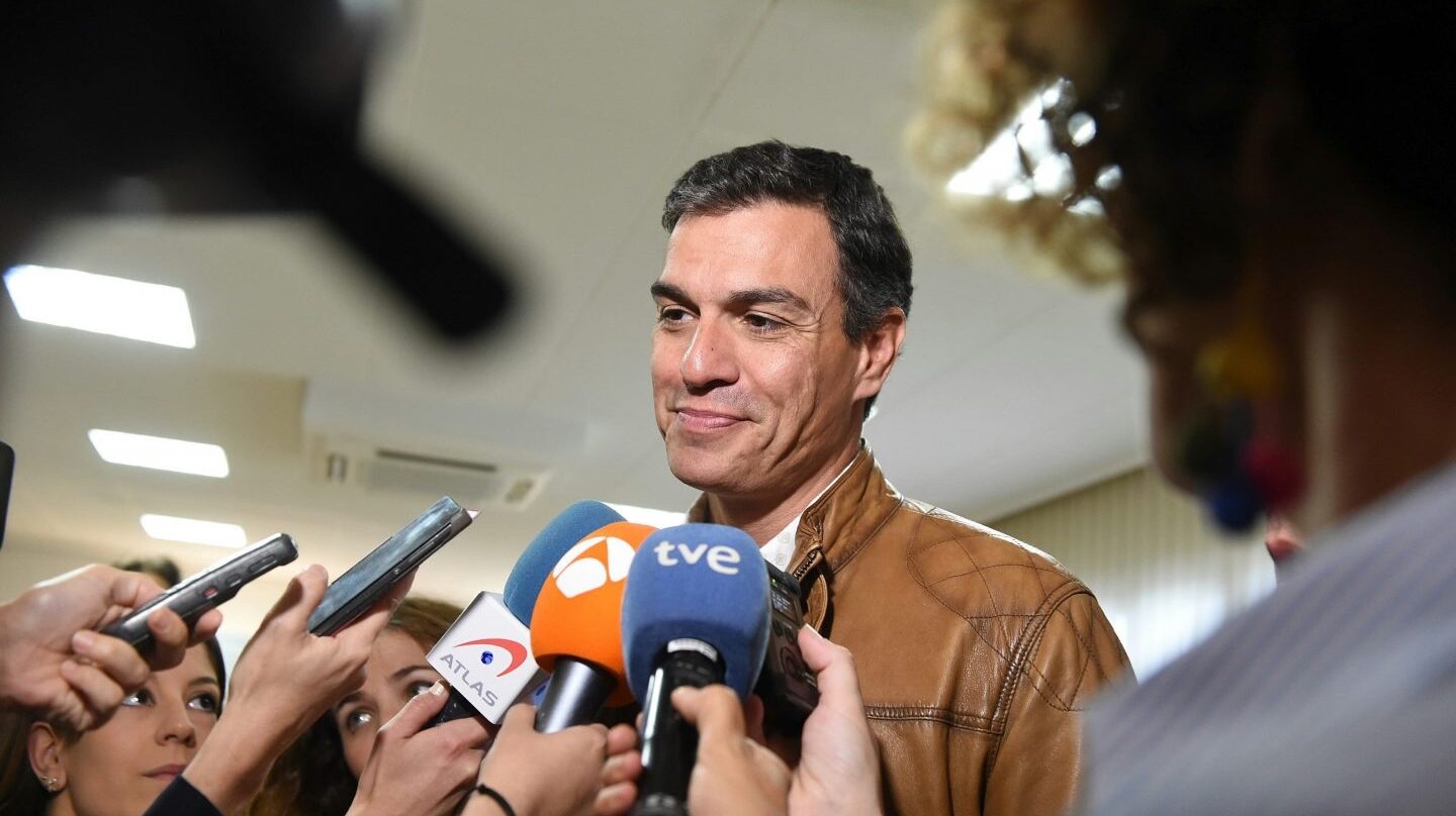 Pedro Sánchez, en un acto en Madrid.