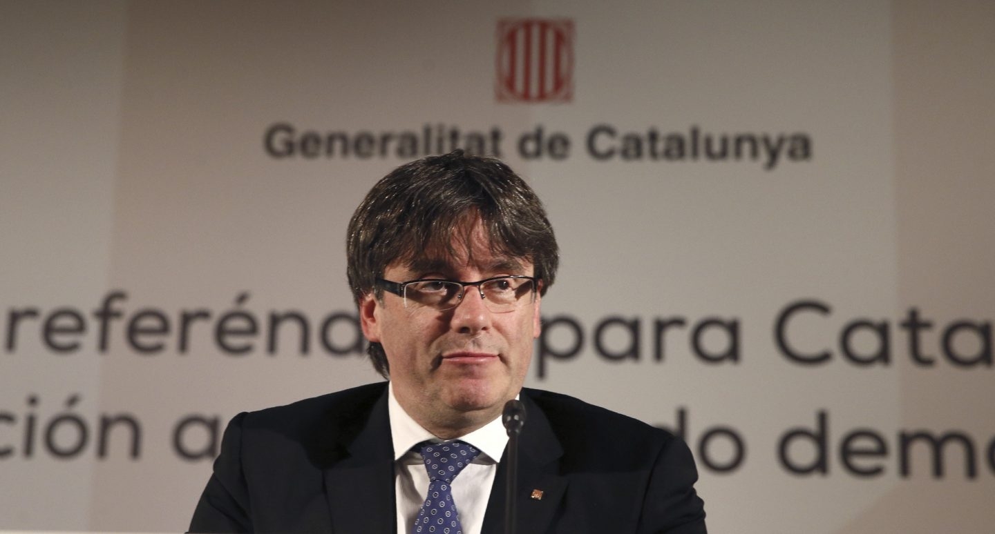 Puigdemont, en Cibeles.