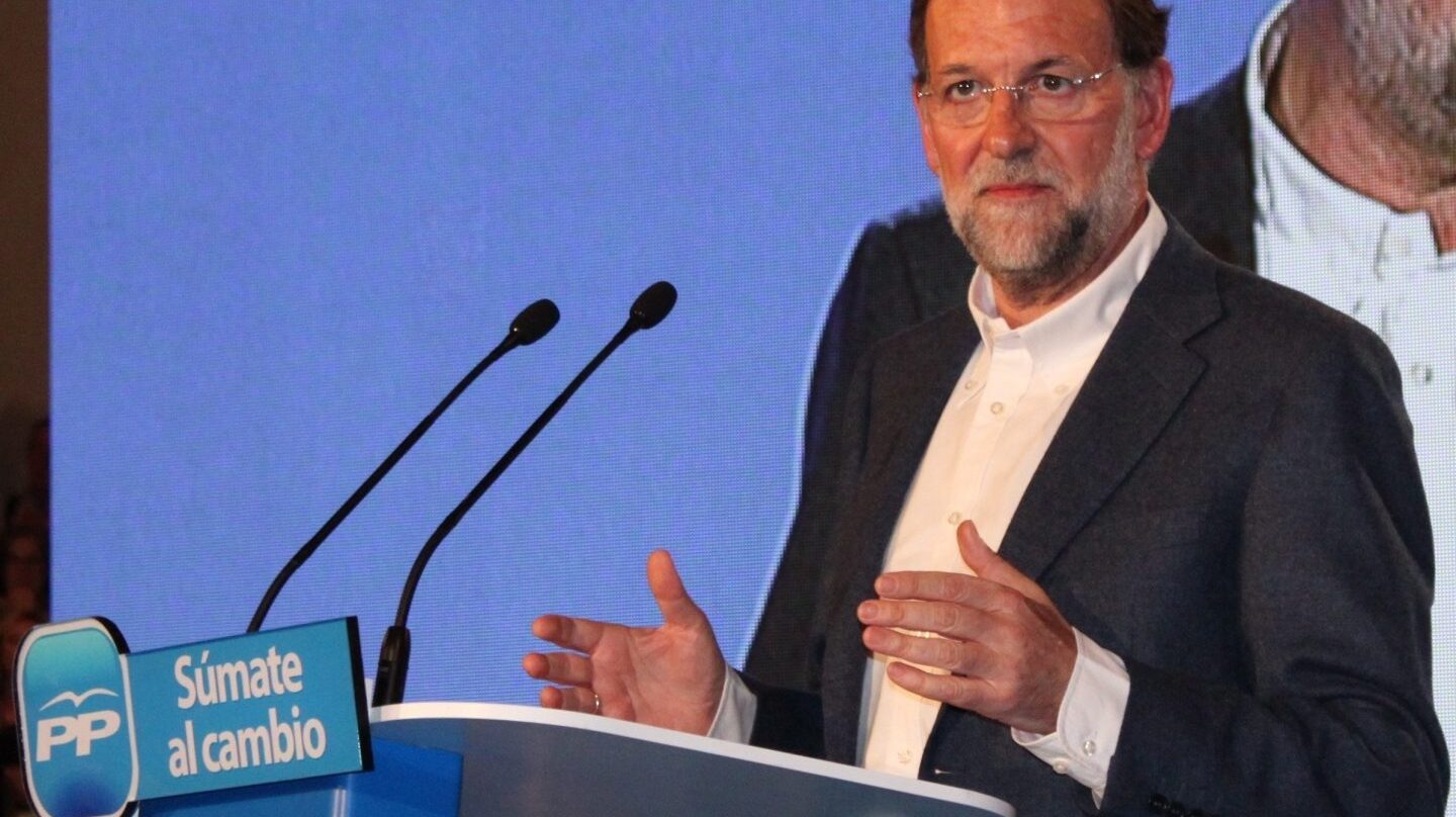 Mariano Rajoy, en un mitin en 2011.