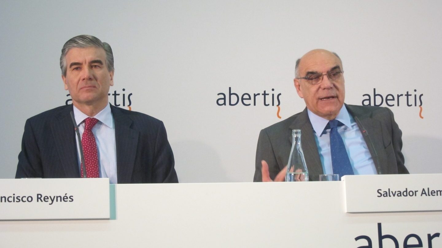El consejero delegado de Abertis, Francisco Reynés, y el presidente del grupo, Salvador Alemany.