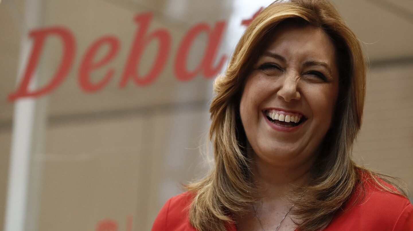 Susana Díaz, en el debate en Ferraz.
