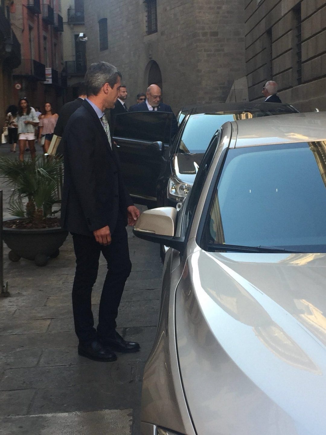 José Manuel Maza, tras su reunión con Puigdemont.