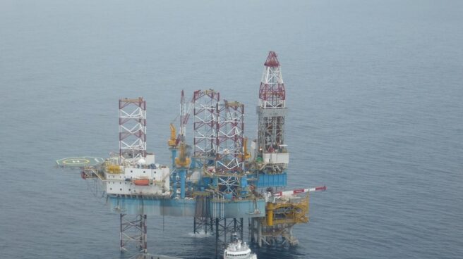 Plataforma de gas Castor, en aguas cercanas a Castellón. El almacén de gas Castor.