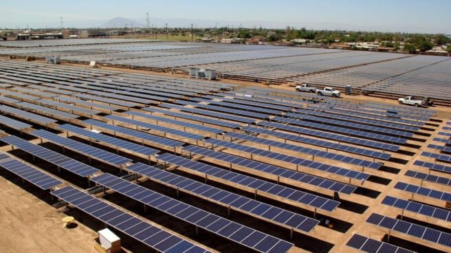 fotovoltaica EP Imagen de una instalación fotovoltaica.
