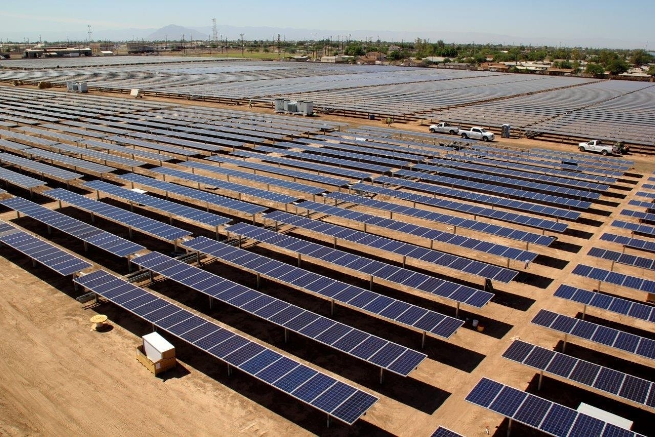Imagen de una instalación fotovoltaica.