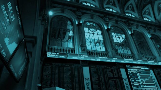 ibex_opi Interior de la Bolsa de Madrid.