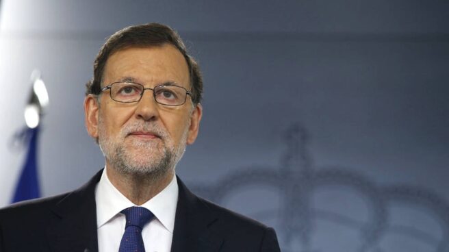 El presidente del Gobierno, Mariano Rajoy, en una comparecencia pública.