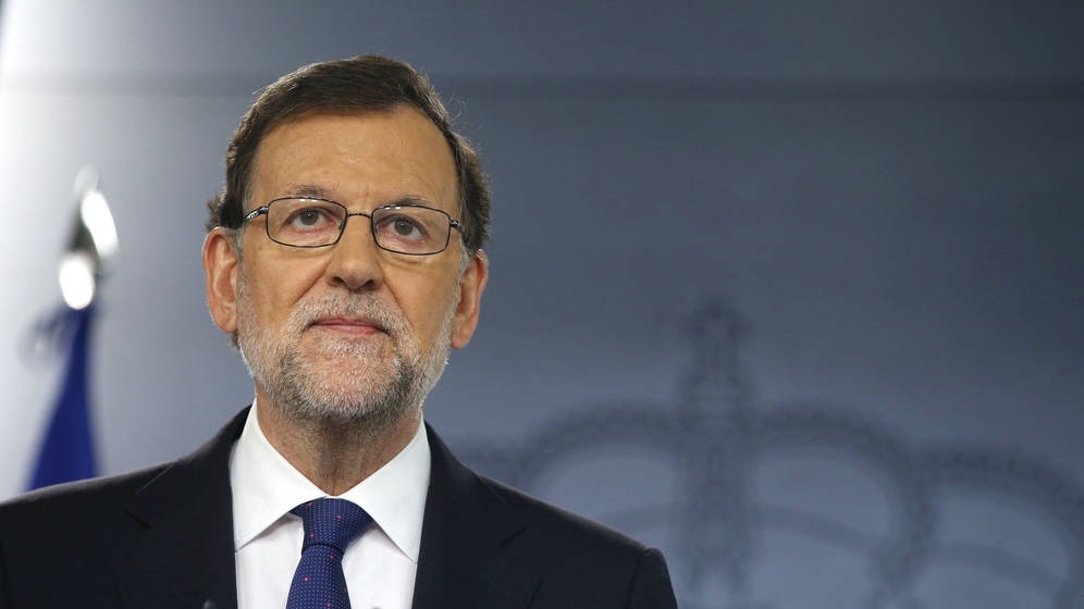 El presidente del Gobierno, Mariano Rajoy, en una comparecencia pública.