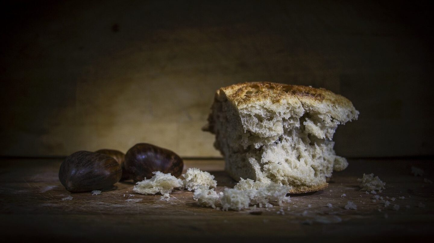 Mendrugo de pan con gluten