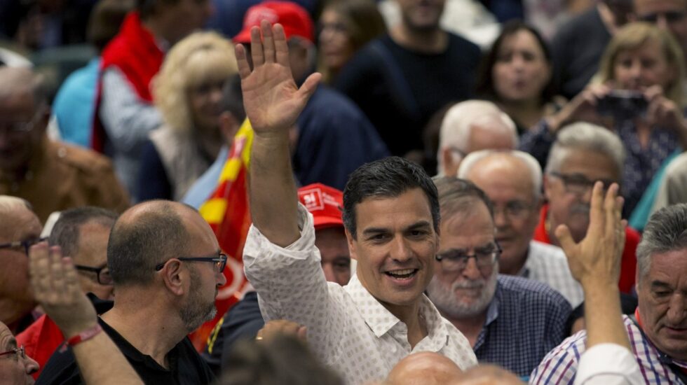 Pedro Sánchez este jueves en Viladecans.