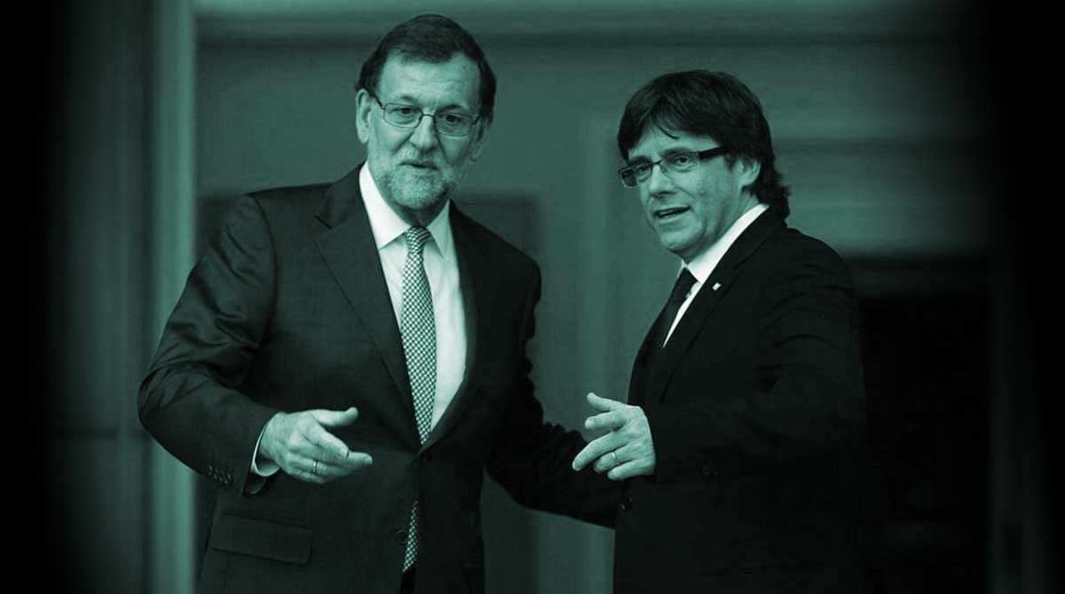 Mariano Rajoy y Carles Puigdemont.