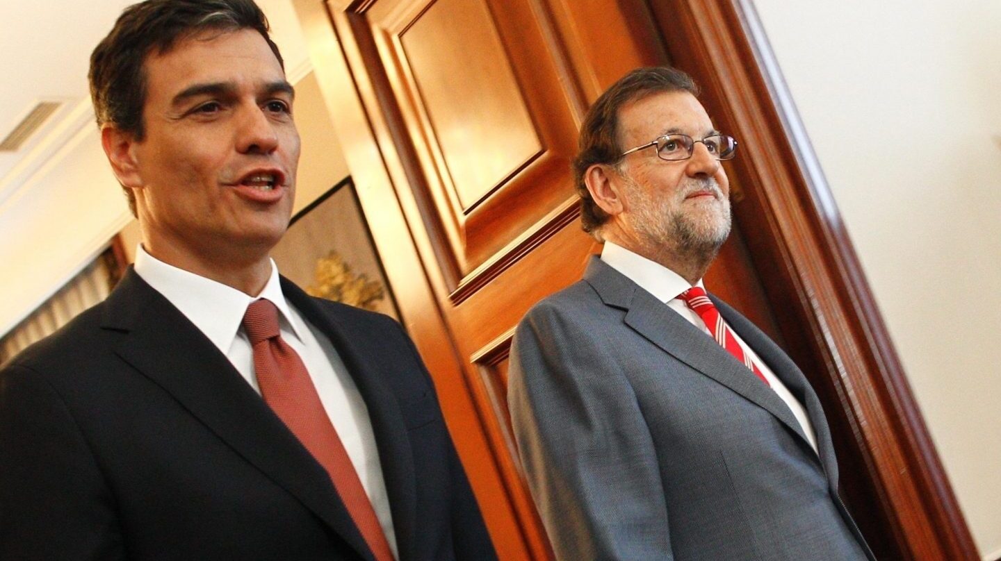 Pedro Sánchez y Mariano Rajoy.