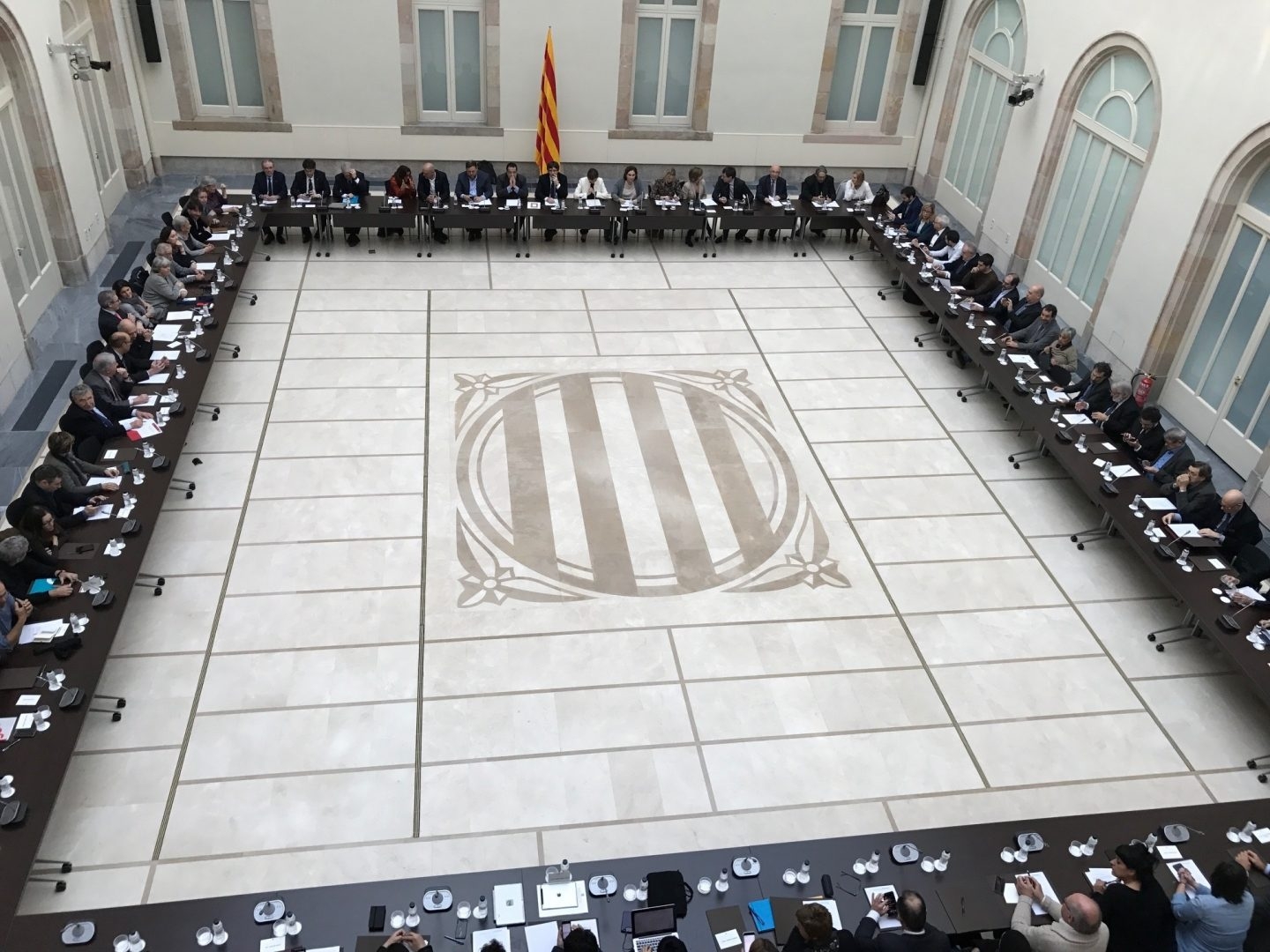 Reunión del Pacto Nacional por el referéndum.