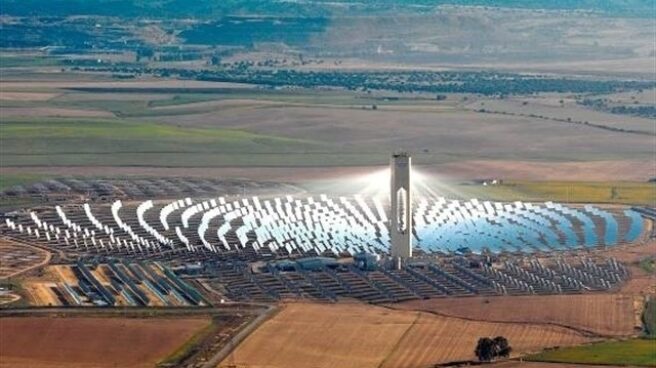 Un planta de energía solar.