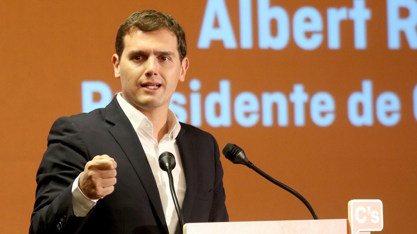 El presidente de Ciudadanos, Albert Rivera, planta cara a las grandes empresas morosas.