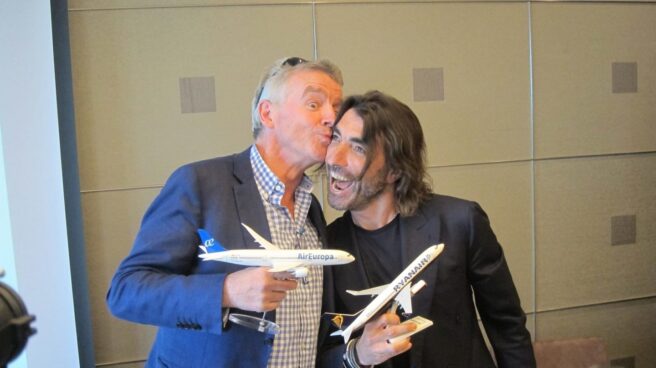 ryanair air europa 2 ep El consejero delegado de Ryanair, Michael O'Leary, y el de Globalia, Javier Hidalgo.
