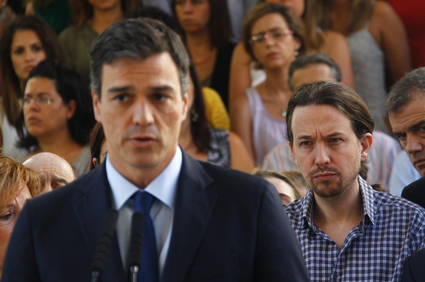 Pedro Sánchez y Pablo Iglesias.