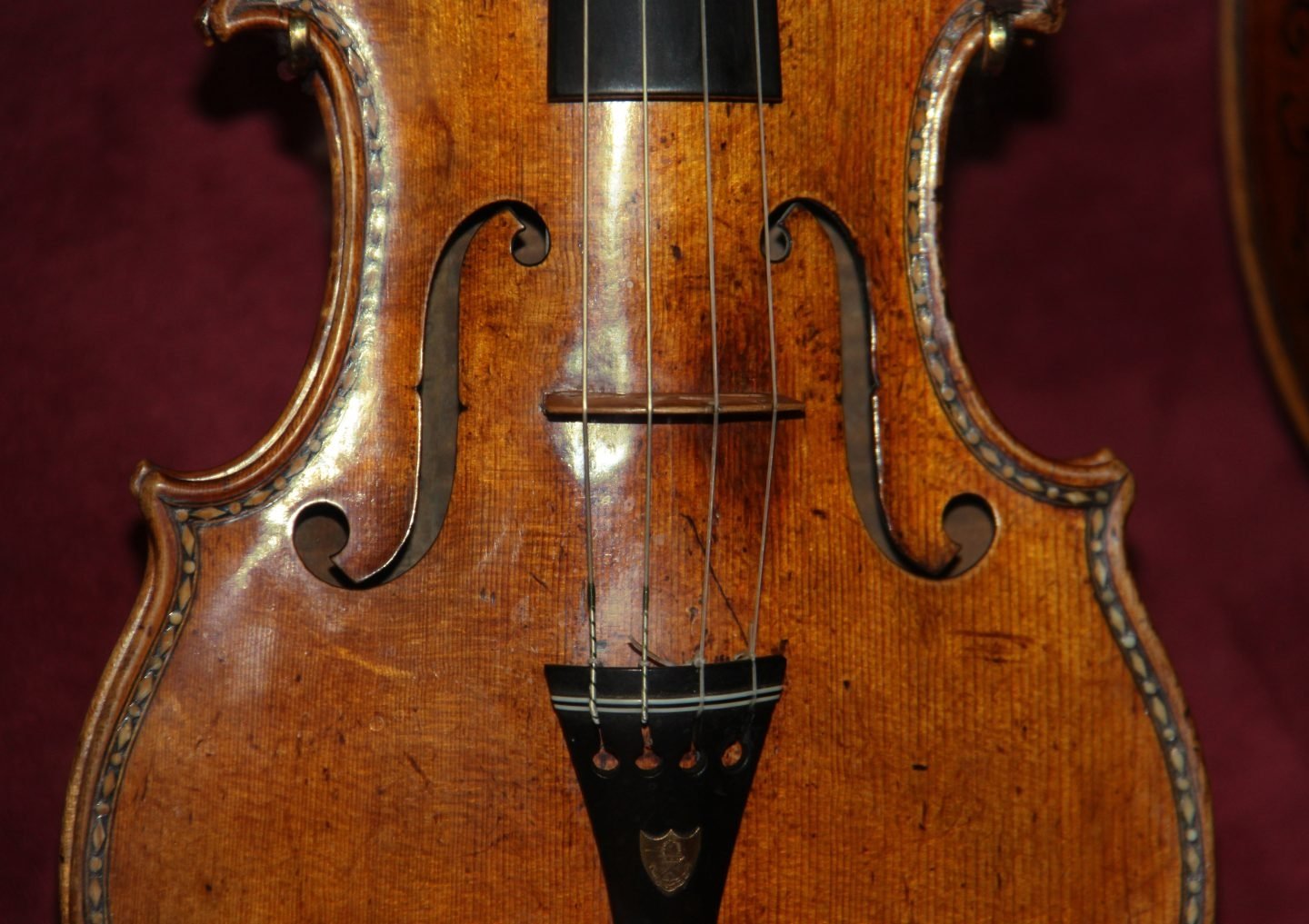 Detalle de un violín Stradivarius