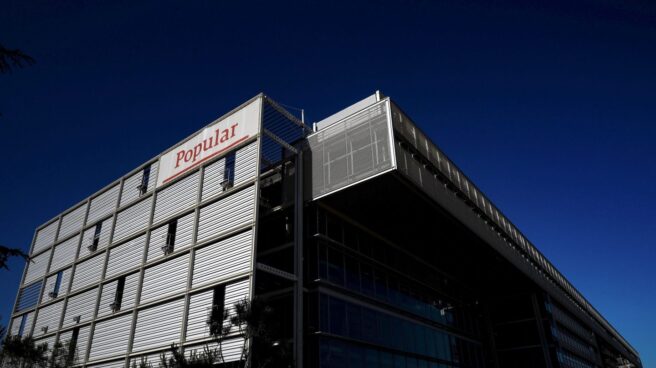 Sede del Banco Popular, en la carretera de Barcelona, a las afueras de Madrid.