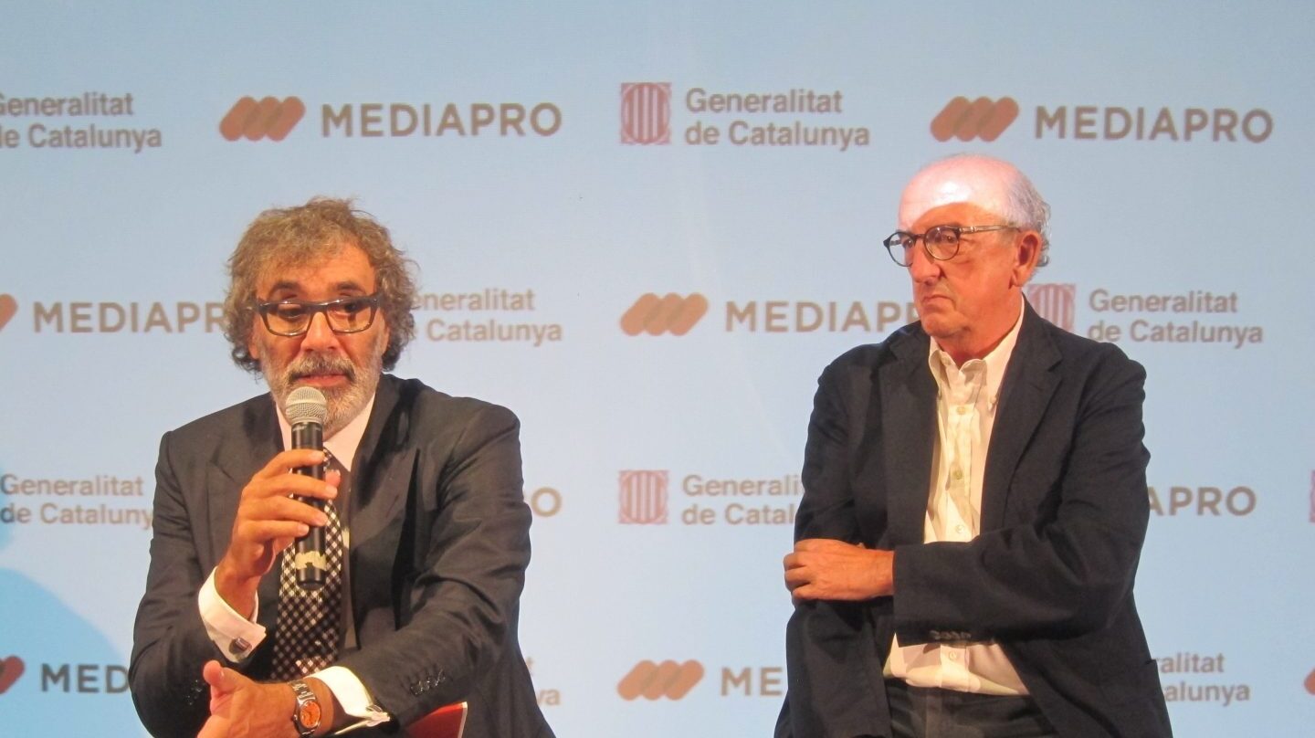 Tatxo Benet y Jaume Roures, en una presentación el pasado mayo.