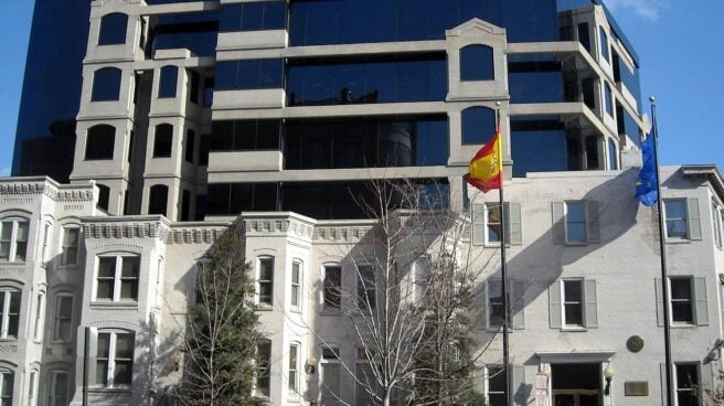 Embassy_of_Spain_-_Washington,_D.C. Fachada de la embajada española en Washington (EEUU).