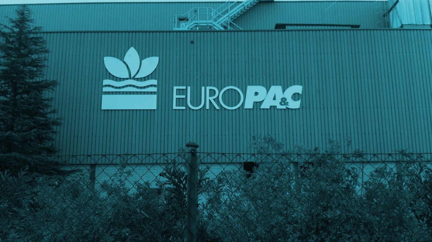 Planta de la papelera Europac en Dueñas (Palencia).