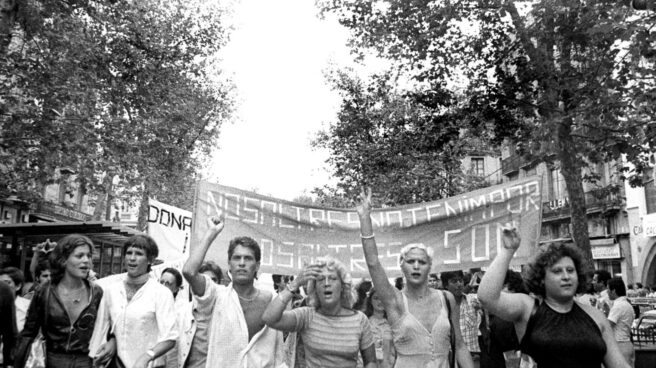 Manifestación del Orgullo en Barcelona (1979).