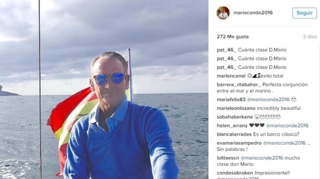 Mario Conde, en su cuenta de Instagram. Mario Conde, en su cuenta de Instagram.