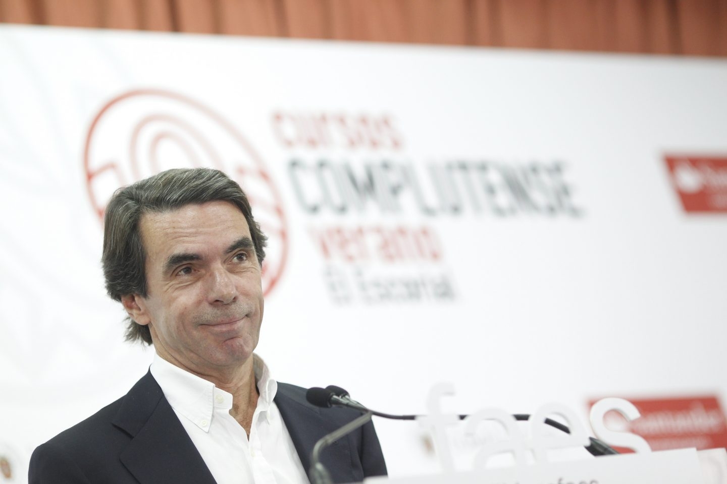 José Maria Aznar, durante la clausura de los cursos de FAES.