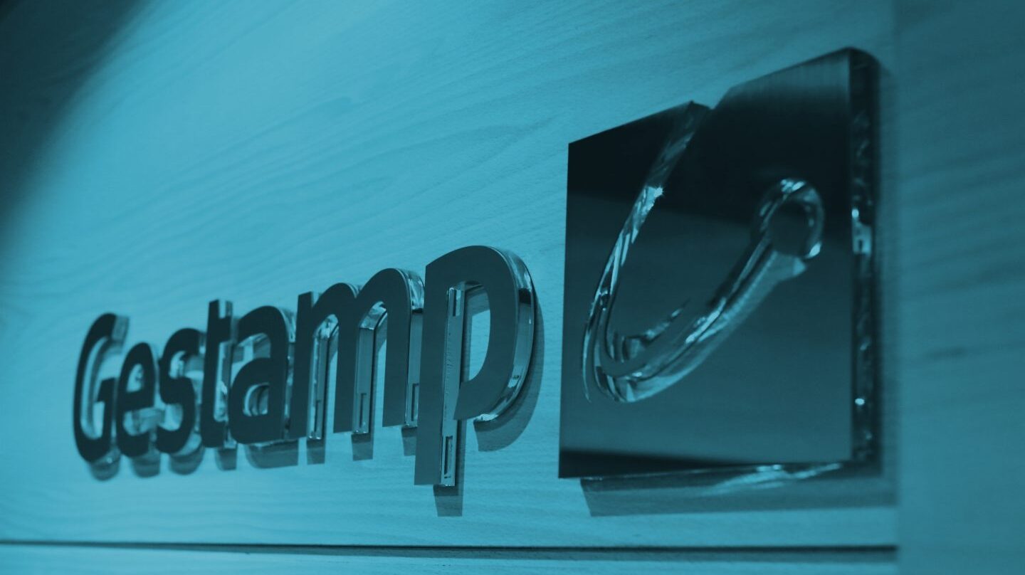 Logotipo del fabricante de componentes para el mercado del automóvil Gestamp.