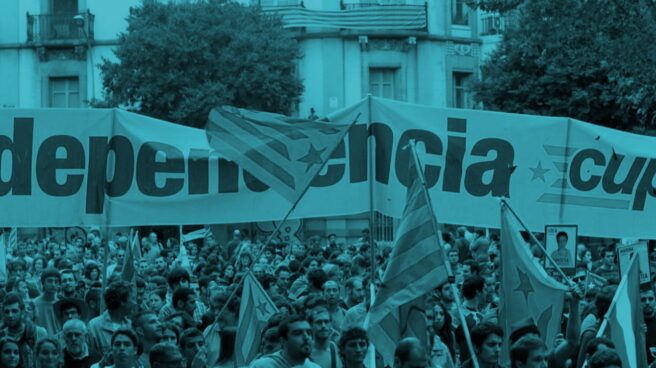Independencia_Cataluña Manifestación independentista en Cataluña.