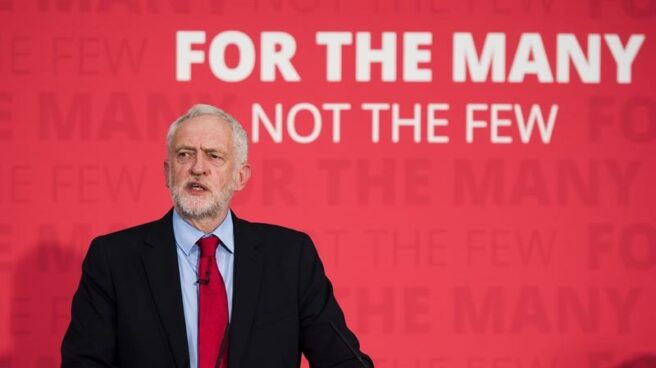 Jeremy Corbyn, líder laborista Jeremy Corbyn habla a sus seguidores en Essex.