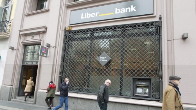 Sucursal del banco Liberbank.