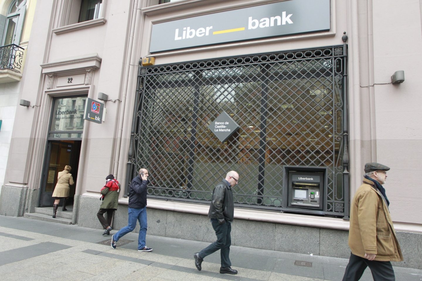 Sucursal del banco Liberbank.