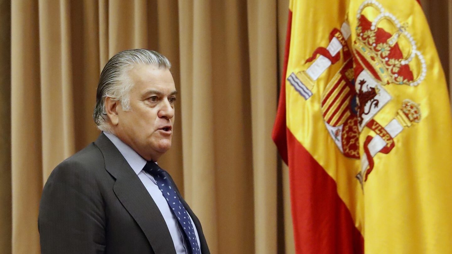 Luis Bárcenas, en la Comisión del Congreso.