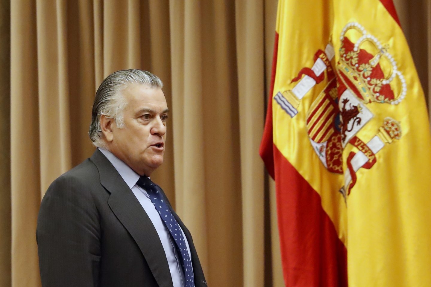 Luis Bárcenas, en la Comisión del Congreso.