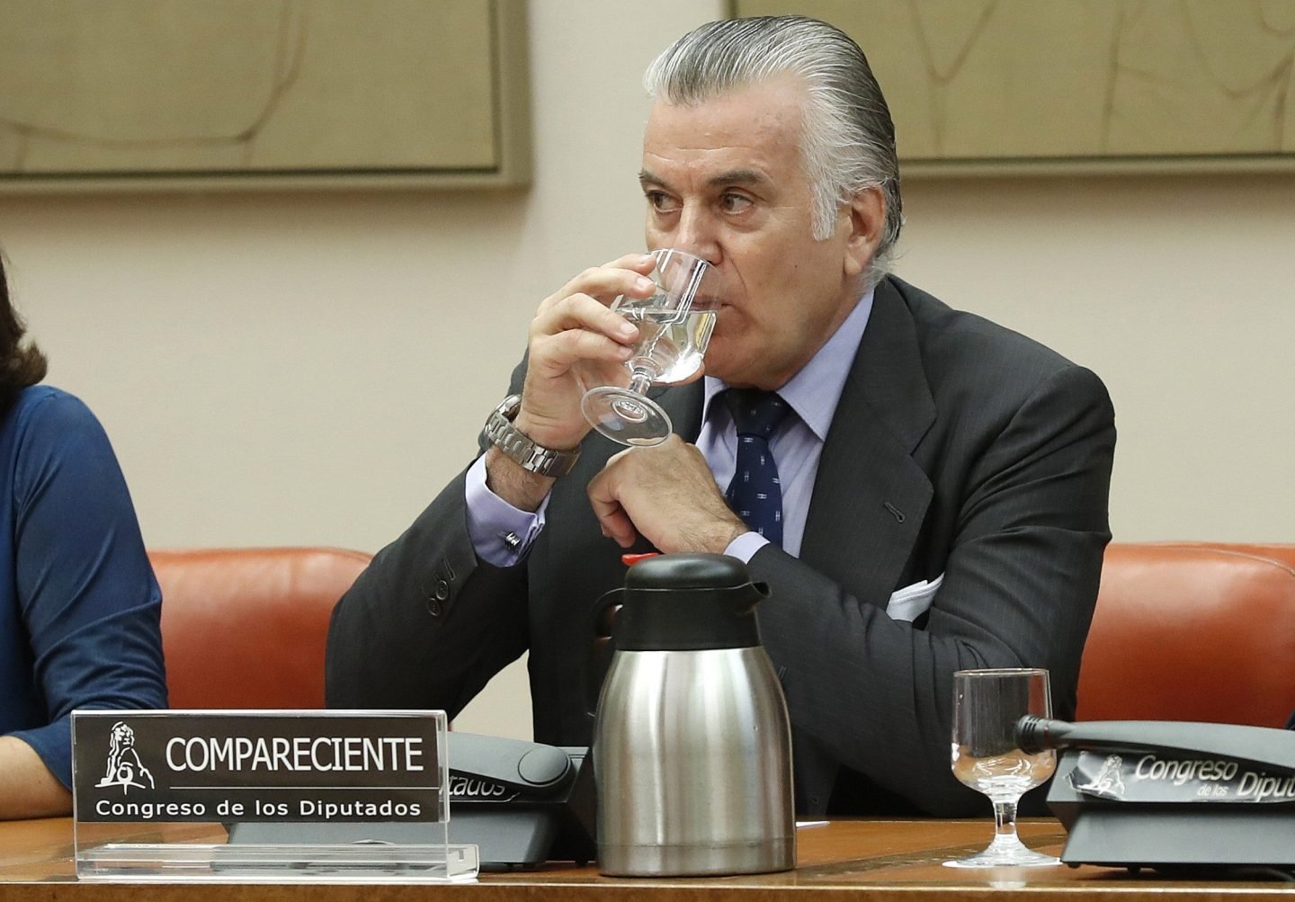 Luis Bárcenas, en la Comisión del Congreso.