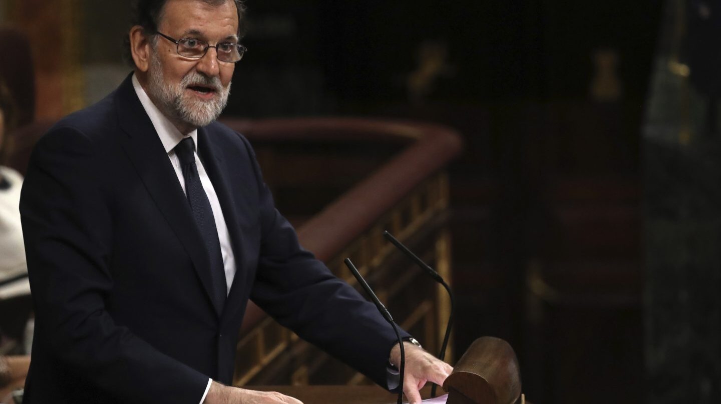 Mariano Rajoy, en la moción de censura.
