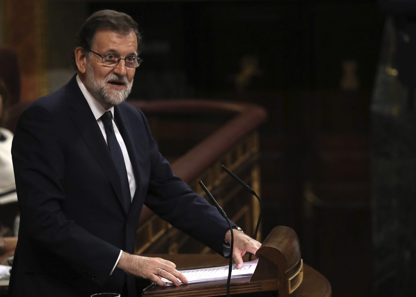 Mariano Rajoy, en la moción de censura.