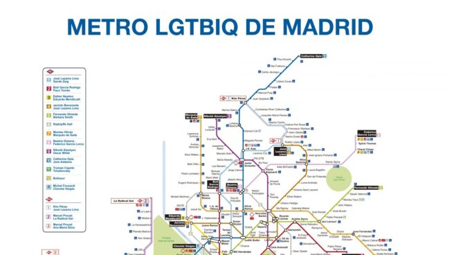 El plano de metro LGTBI