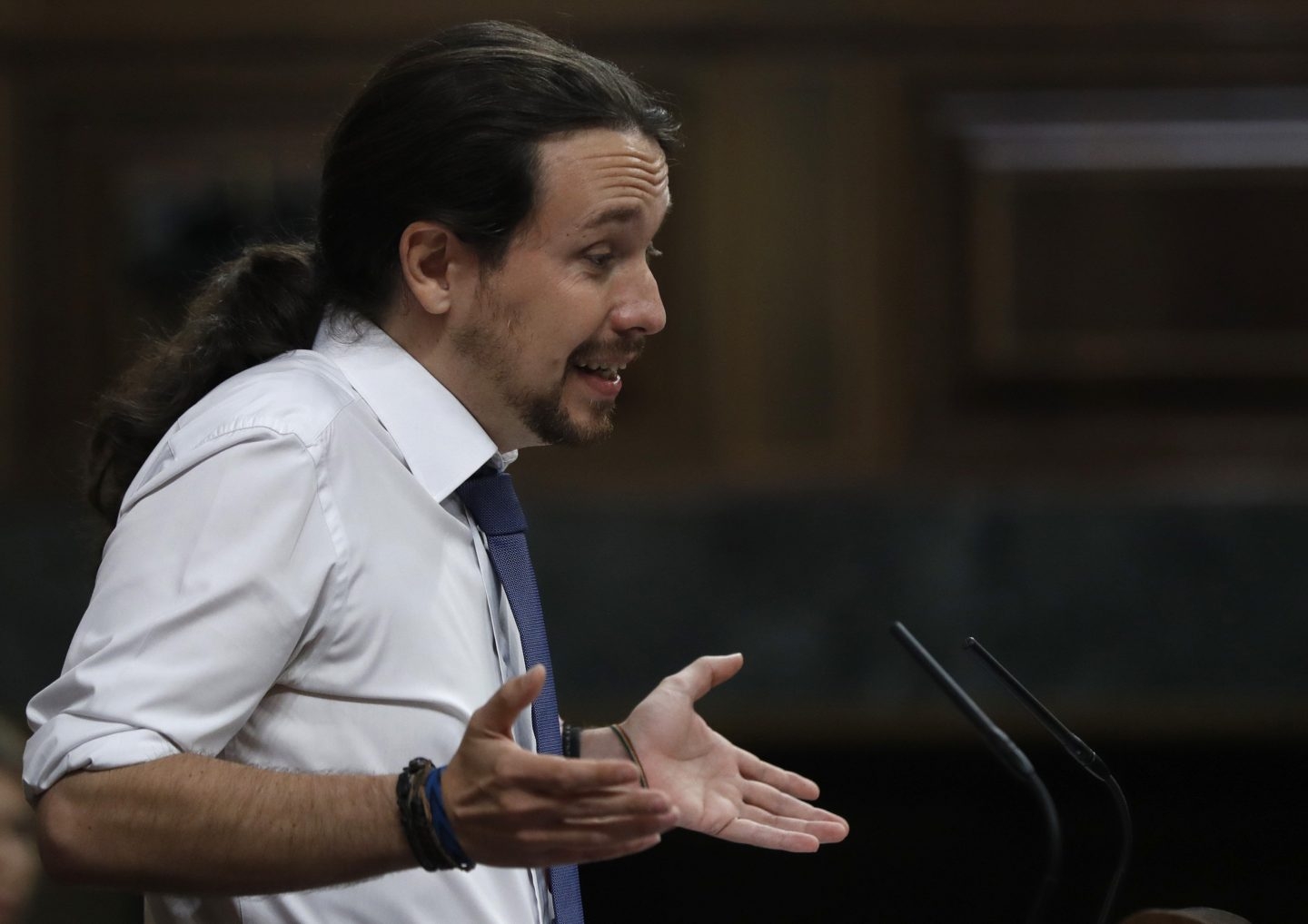 Pablo Iglesias, en la moción de censura.