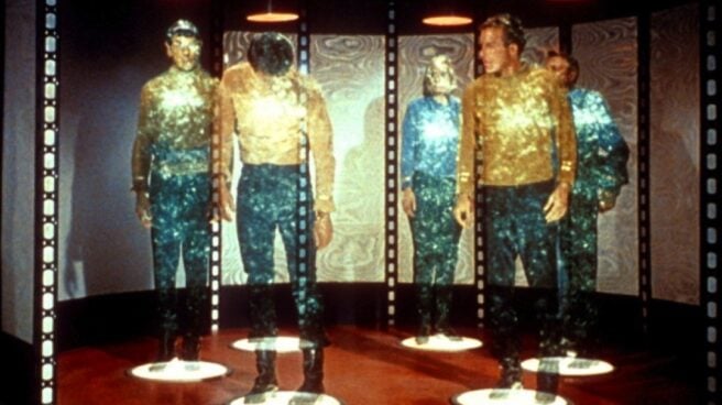 Teletransporte Fotograma de la máquina de teletransporte de Star Trek