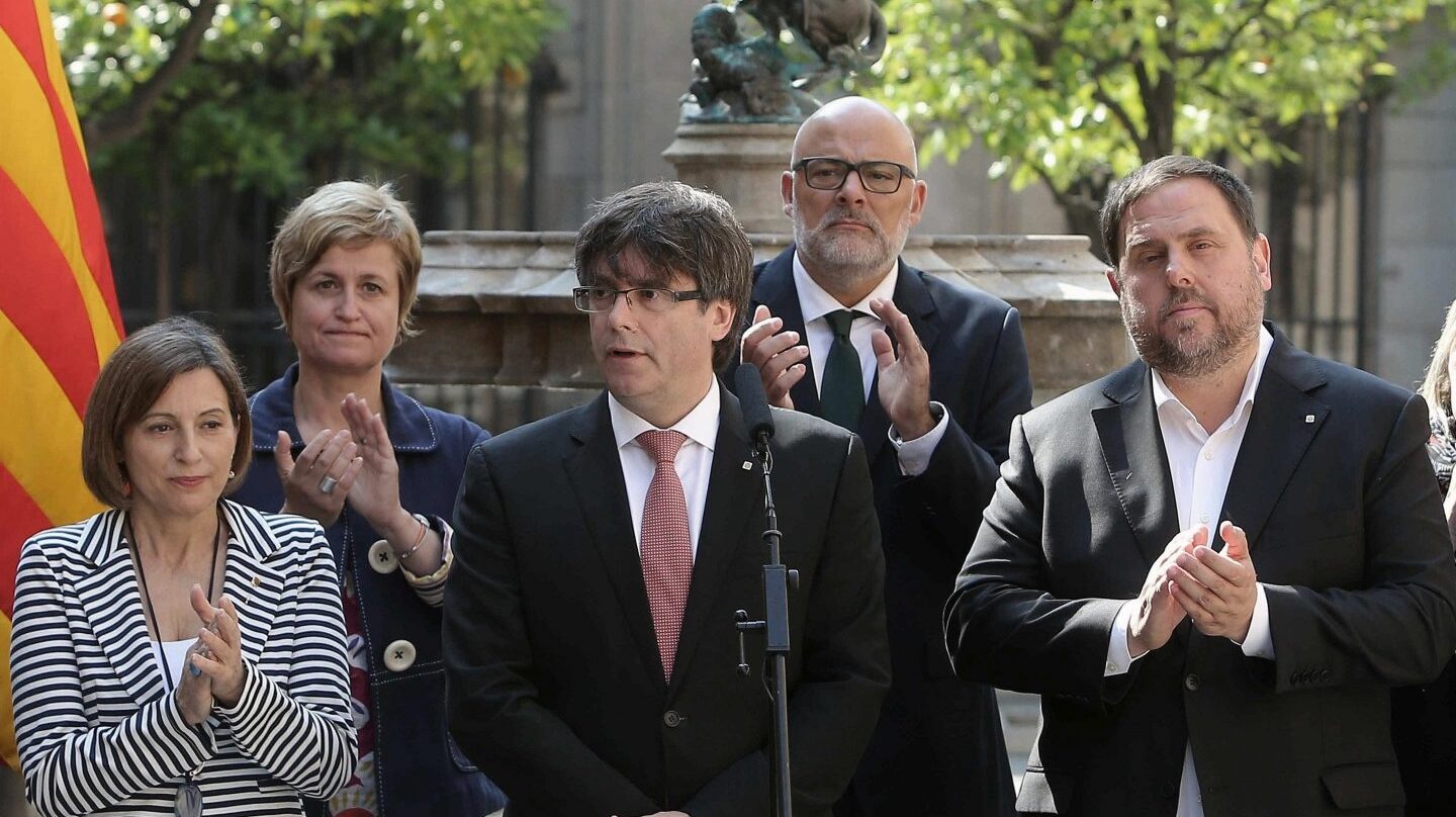 Carles Puigdemont anuncia la fecha del referéndum.