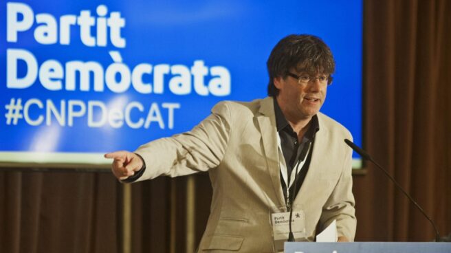 Carles Puigdemont, en un acto en Lloret de Mar. Carles Puigdemont, en un acto en Lloret de Mar.