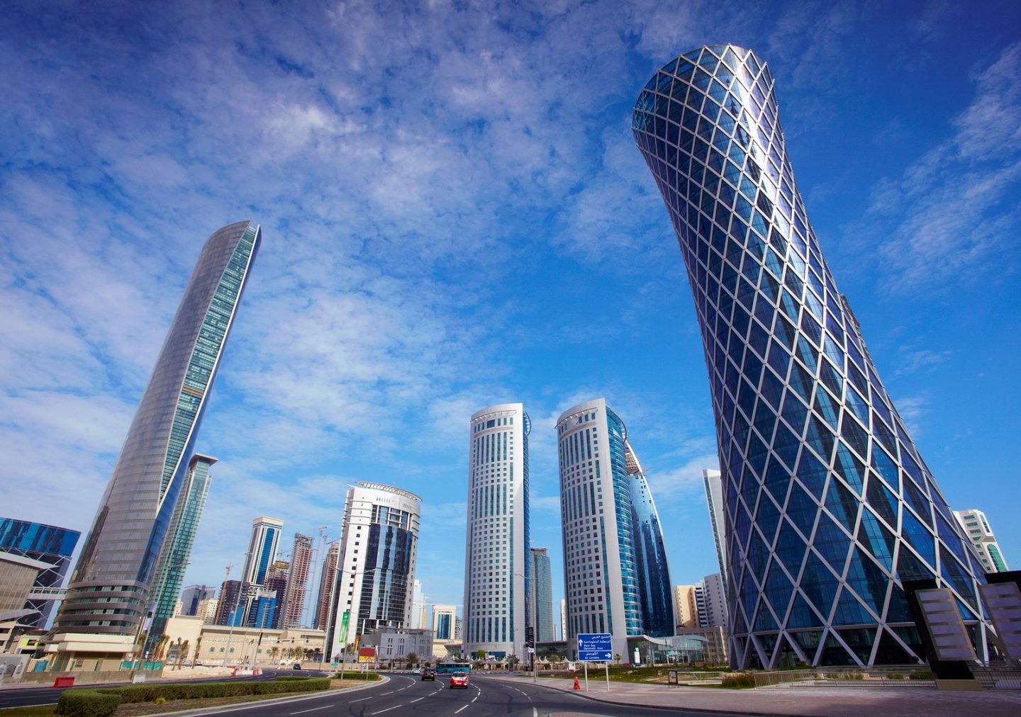 Los rascacielos se han convertido en un símbolo de Doha, capital de Qatar.