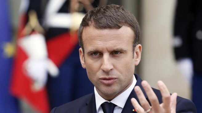 Emmanuel Macron recibe a mandatarios extranjeros en El Elíseo.