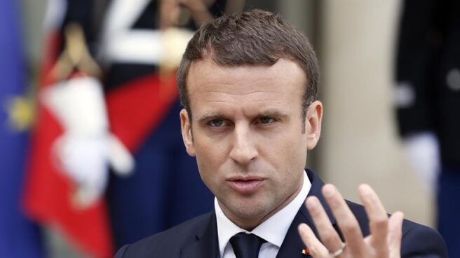 Revolución Macron Emmanuel Macron recibe a mandatarios extranjeros en El Elíseo.