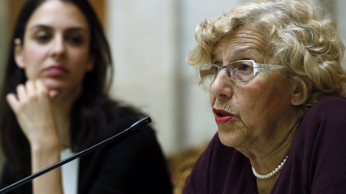 Rita Maestre y Manuela Carmena, en el ecuador de su gestión en el Ayuntamiento de Madrid.